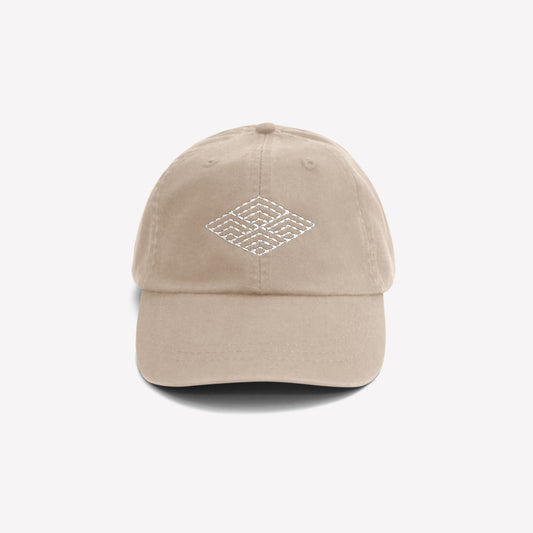 Sashiko Diamond Streetwear Hat | AKASHI KAMA Japanese Pattern