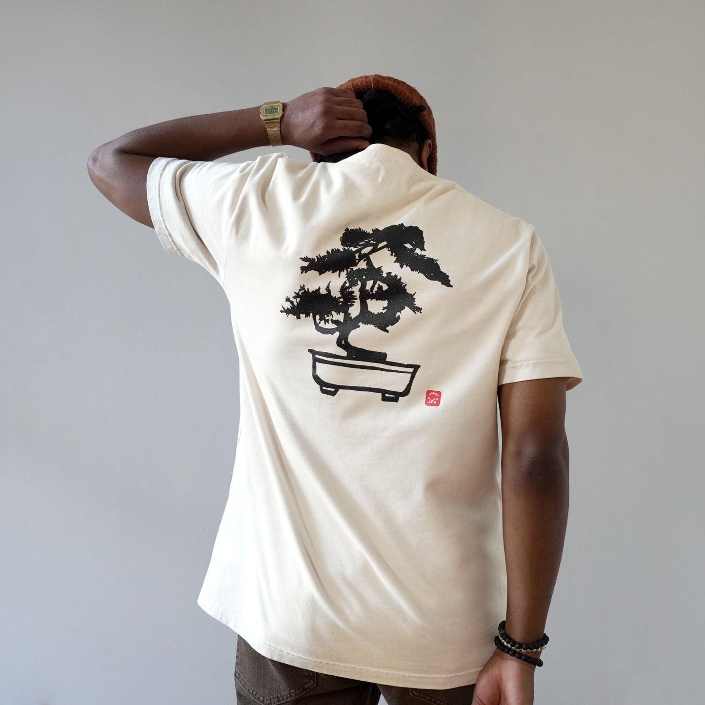 Hanko Crest Tee - Cream