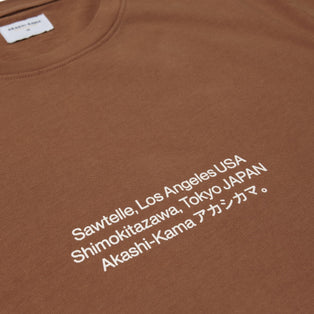 Sawtelle Los Angeles Shimokitazawa Tee | Made in USA AKASHI-KAMA Japanese Streetwear