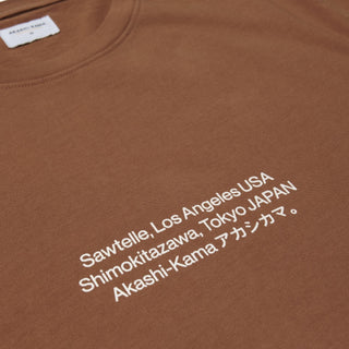 Sawtelle Los Angeles Shimokitazawa Tee | Made in USA AKASHI-KAMA Japanese Streetwear