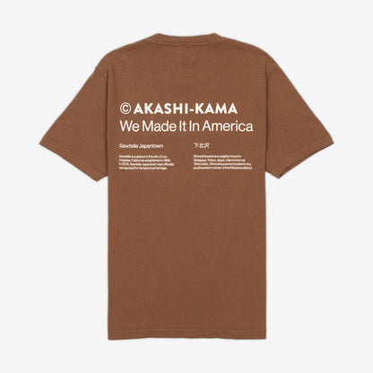 Sawtelle Shimokitazawa Tee | Made in USA AKASHI-KAMA Japanese Streetwear