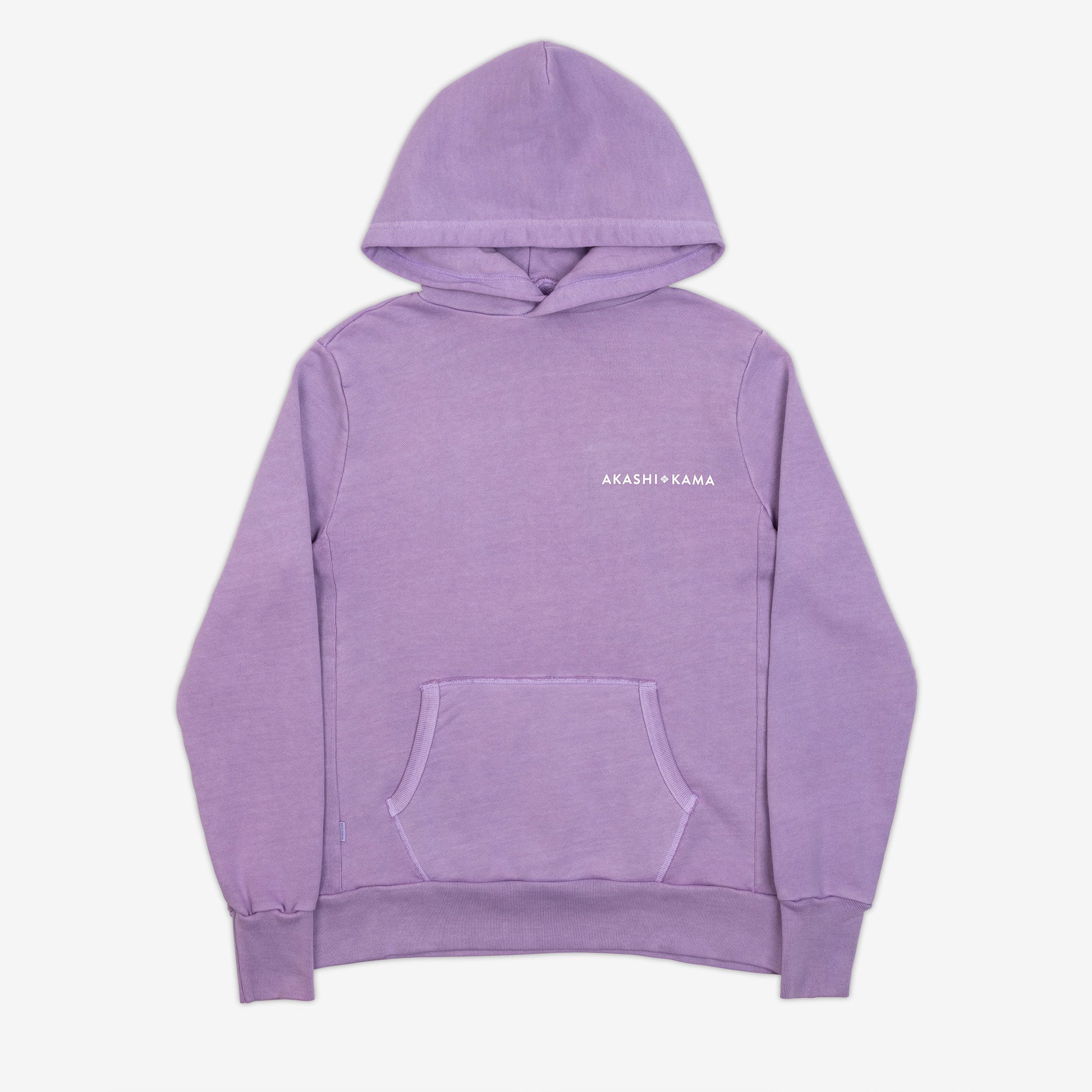 Stamped Logo Hoodie Wisteria Lavender | AKASHI KAMA Streetwear Sweatshirt