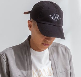 Sashiko Diamond Hat | AKASHI KAMA Japanese Streetwear Fashion