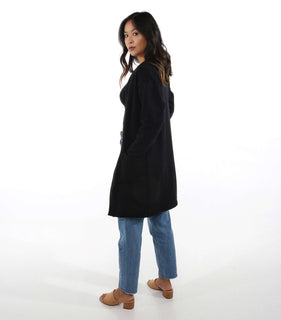 Gosei Womens Japanese Cardigan AKASHI KAMA Duster Coat