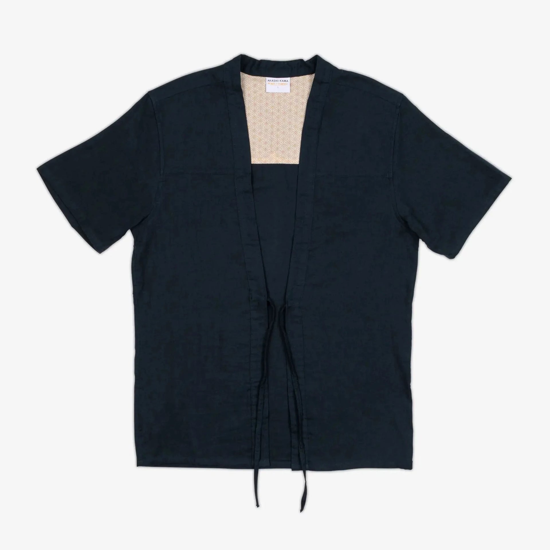 Haori Shirt - Deep Indigo | AKASHI-KAMA Kimono Shirt