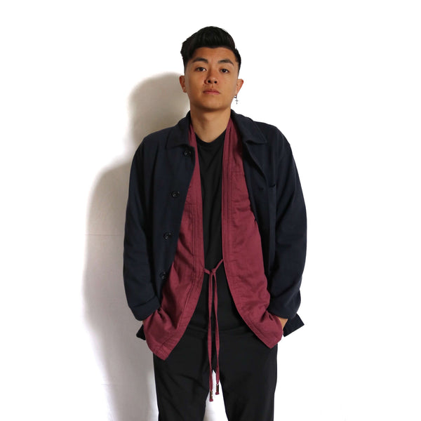 Noragi Jacket - Plum Double Gauze